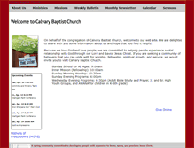 Tablet Screenshot of calvarycr.org